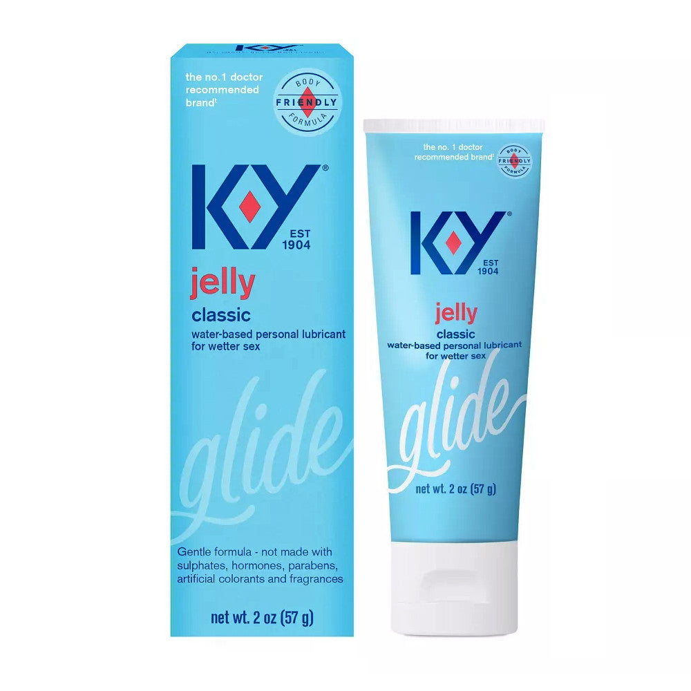 K-Y Jelly Classic Water Based Personal Lubricant, 2 Oz